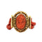 Bracelet Bracelet ancien en or jaune 750‰ au camée et corail rouge 58 Facettes 260078R