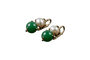 Boucles d'oreilles Boucles d’oreilles - Or jaune 18 carats, émeraude et perle naturelle 58 Facettes