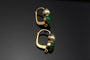 Boucles d'oreilles Boucles d’oreilles - Or jaune 18 carats, émeraude et perle naturelle 58 Facettes