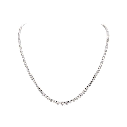 Collier Collier rivière en or blanc et diamants. 58 Facettes 35404