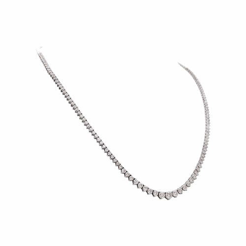 Collier Collier rivière en or blanc et diamants. 58 Facettes 35404