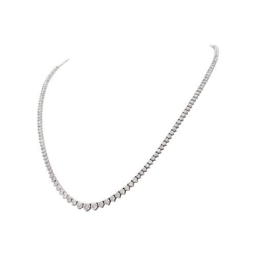 Collier Collier rivière en or blanc et diamants. 58 Facettes 35404