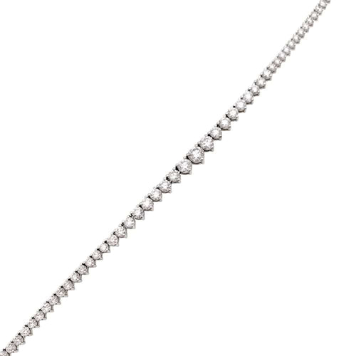 Collier Collier rivière en or blanc et diamants. 58 Facettes 35404