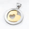 Pendentif Bulgari - Pendentif cœur en or jaune 18 ct et acier 58 Facettes 12268
