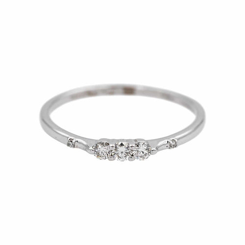 Bague 53 Mauboussin Bague Trois grains d'amour Or blanc Diamant 58 Facettes 5119853RV