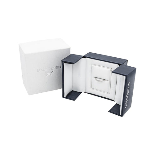 Bague 53 Mauboussin Bague Trois grains d'amour Or blanc Diamant 58 Facettes 5119853RV