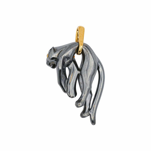 Pendentif Cartier Pendentif Panthère Argent, Or jaune Diamant 58 Facettes 5114923CN
