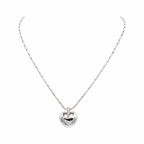 Collier Collier Or blanc Diamant 58 Facettes 4958923CN
