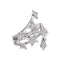 Bague 51 Bague Or blanc Diamant 58 Facettes 4870279CN