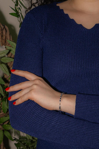 Bracelet Bracelet Or blanc Diamant, Saphir 58 Facettes 4878496CN