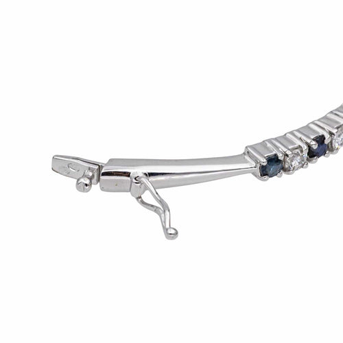 Bracelet Bracelet Or blanc Diamant, Saphir 58 Facettes 4878496CN