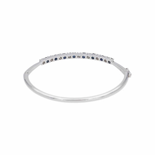 Bracelet Bracelet Or blanc Diamant, Saphir 58 Facettes 4878496CN