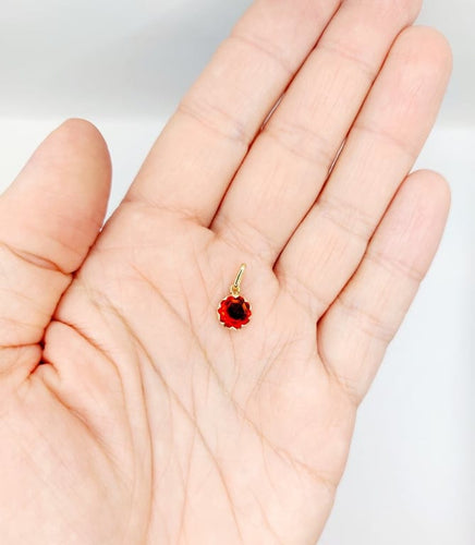 Pendentif Pendentif vintage en or 18k au grenat de Perpignan (circa 1950) 58 Facettes A06742