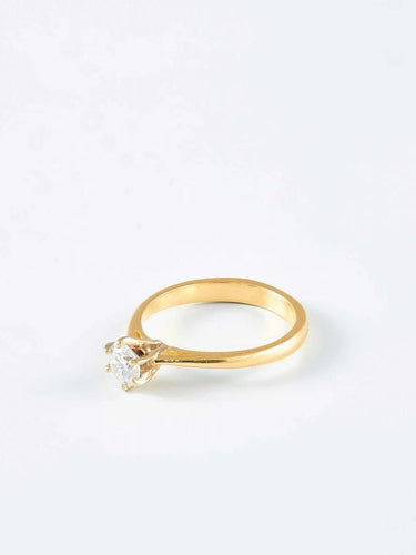 Bague 51 Bague solitaire or jaune et diamant 58 Facettes 956