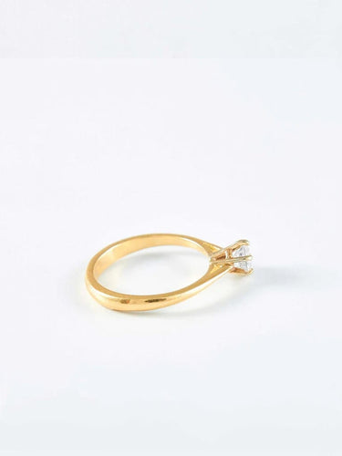 Bague 51 Bague solitaire or jaune et diamant 58 Facettes 956
