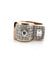 Bague 53 Bague vintage en or rose 18 ct et diamants 58 Facettes 96/26 C