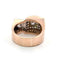 Bague 53 Bague vintage en or rose 18 ct et diamants 58 Facettes 96/26 C