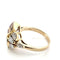 Bague 58 Bague en or jaune 18 ct avec diamants taille poire 58 Facettes 171/F