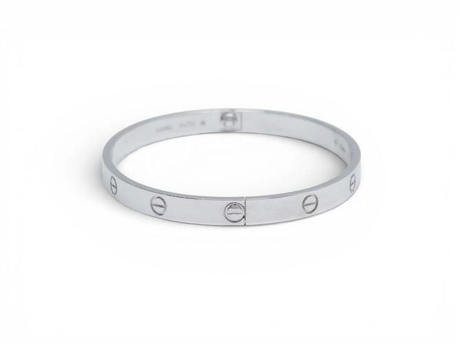 Bracelet Cartier Love - Bracelet en or blanc (or gris) 18k, taille 20 58 Facettes 271116