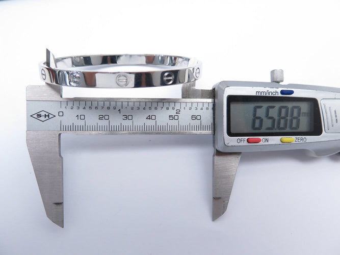 Bracelet Cartier Love - Bracelet en or blanc (or gris) 18k, taille 20 58 Facettes 271116