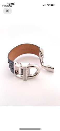 Montre Van Cleef & Arpels Cadenas - Montre bracelet en or blanc et diamants 58 Facettes Cad