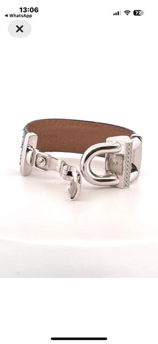 Montre Van Cleef & Arpels Cadenas - Montre bracelet en or blanc et diamants 58 Facettes Cad