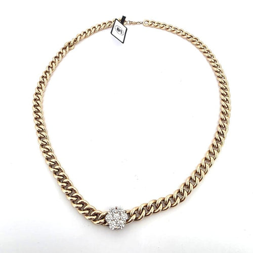 Collier Collier en or jaune 18 kt avec diamants 58 Facettes 164/A