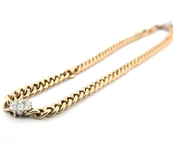 Collier Collier en or jaune 18 kt avec diamants 58 Facettes 164/A