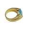 Bague Bague - Topaze sky taille escalier 5,56 ct en or 18k 58 Facettes S115