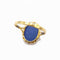 Bague 54 Bague camée sur porcelaine bleue en or jaune 18k 58 Facettes 246