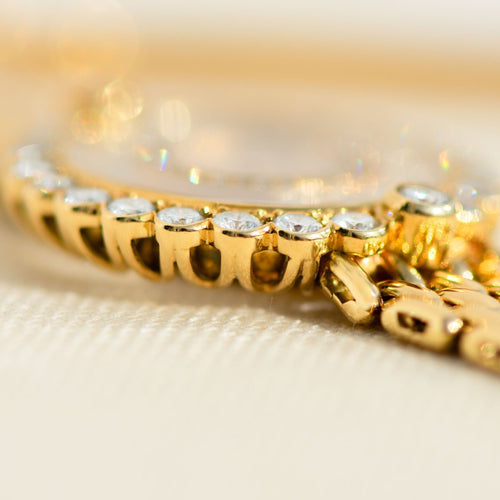 Montre Chopard Happy Diamonds - Montre femme en or jaune 18k et diamants 58 Facettes 3292