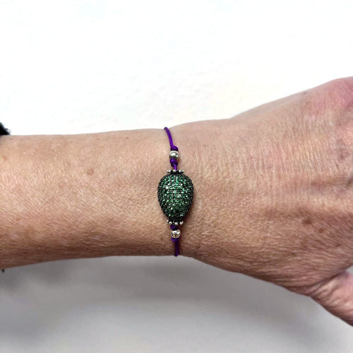 Bracelet GALPH - Bracelet unisexe à tsavorites en argent 925 58 Facettes UKA000080GM