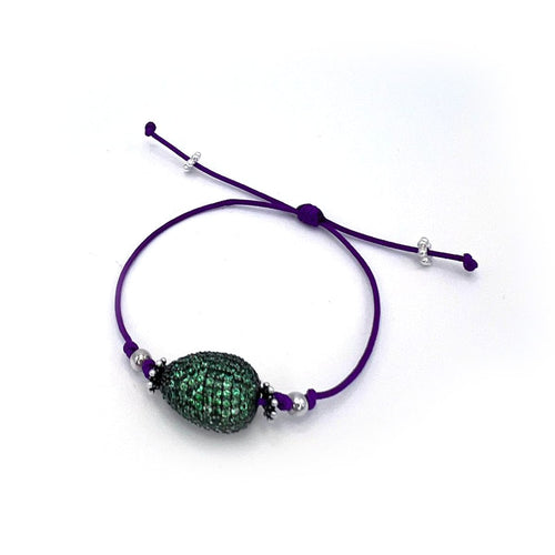 Bracelet GALPH - Bracelet unisexe à tsavorites en argent 925 58 Facettes UKA000080GM