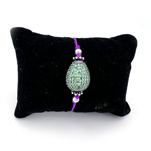 Bracelet GALPH - Bracelet unisexe à tsavorites en argent 925 58 Facettes UKA000080GM