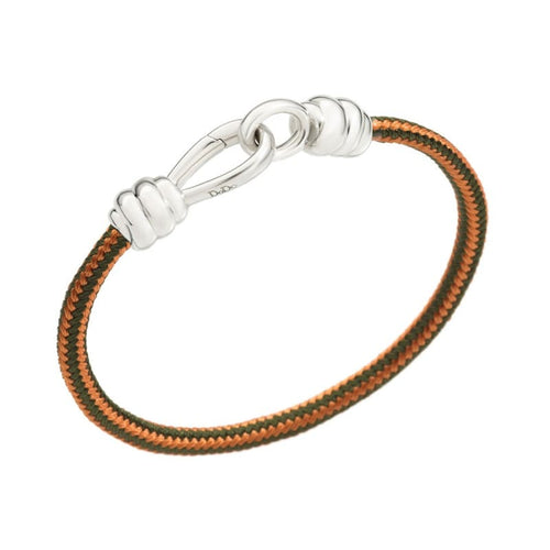 Bracelet DODO Nodo - Bracelet cordon en argent 925 orange et vert 58 Facettes UKA000119SO