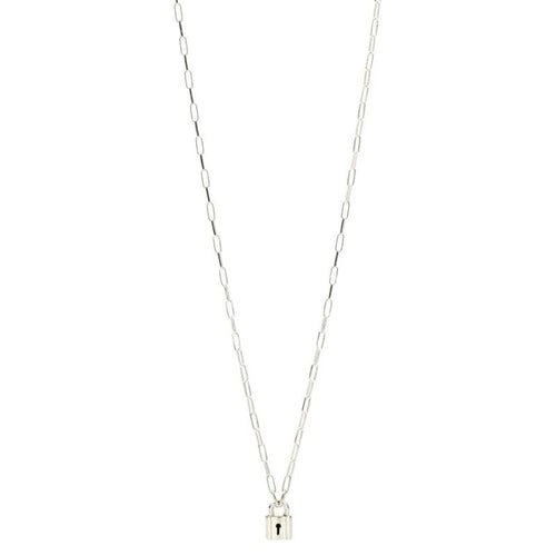Collier DODO LOCK - Collier unisexe en argent 925 avec cadenas 58 Facettes UKA000127SO