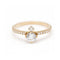 Bague Bague en or rose 18 ct avec diamants de laboratoire 1,00 ct 58 Facettes UKD362910MM
