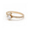 Bague Bague en or rose 18 ct avec diamants de laboratoire 1,00 ct 58 Facettes UKD362910MM