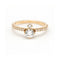 Bague Bague en or rose 18 ct avec diamants de laboratoire 1,00 ct 58 Facettes UKD362910MM