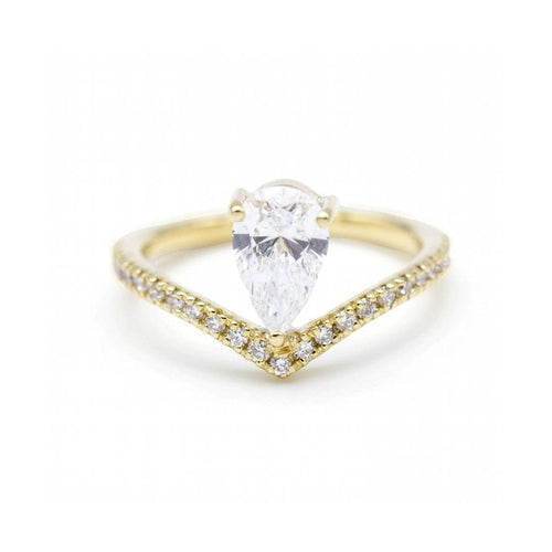 Bague Bague - Or jaune 18 kt et diamants de laboratoire 1,00 ct 58 Facettes UKD362911MM