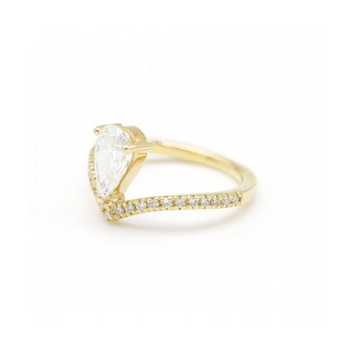 Bague Bague - Or jaune 18 kt et diamants de laboratoire 1,00 ct 58 Facettes UKD362911MM