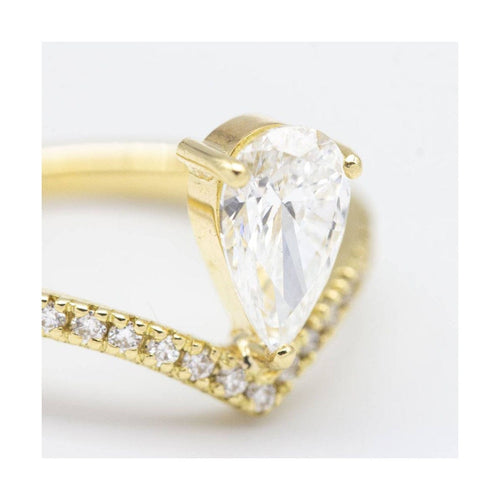 Bague Bague - Or jaune 18 kt et diamants de laboratoire 1,00 ct 58 Facettes UKD362911MM