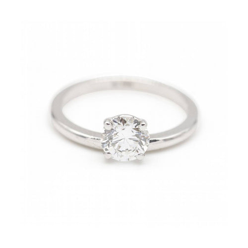 Bague MUM - Bague en or blanc 18 ct et diamant de laboratoire 1,00 ct 58 Facettes UKD362912MM