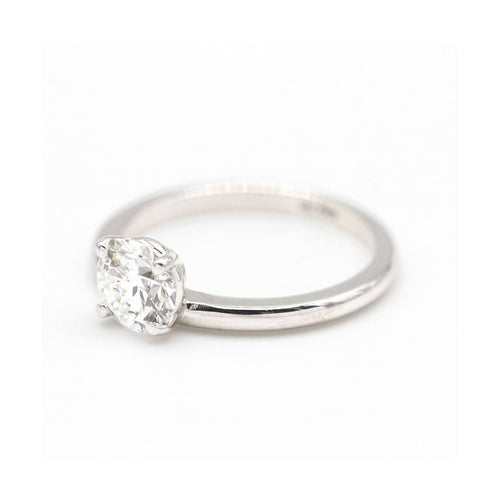 Bague MUM - Bague en or blanc 18 ct et diamant de laboratoire 1,00 ct 58 Facettes UKD362912MM