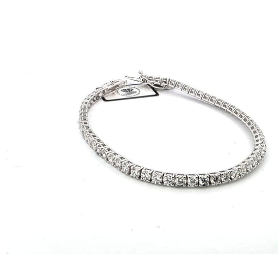 Bracelet Bracelet tennis en or blanc 18 ct avec diamants 58 Facettes 145/A