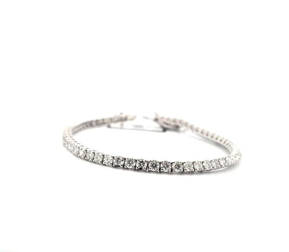 Bracelet Bracelet tennis en or blanc 18 ct avec diamants 58 Facettes 145/A