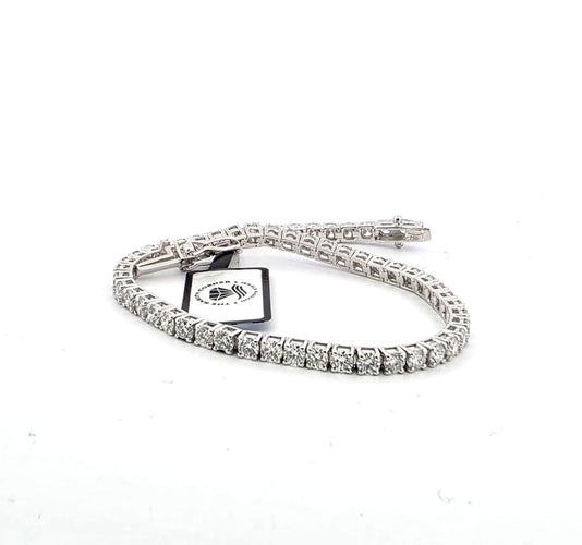 Bracelet Bracelet tennis en or blanc 18 ct avec diamants 58 Facettes 145/A