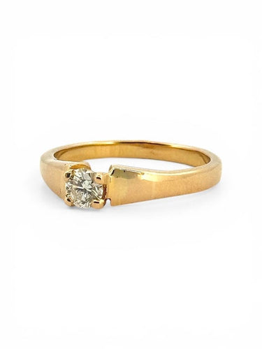 Bague 54 Solitaire - Bague en or jaune 18 carats et diamant 0,31 ct 58 Facettes Sb8