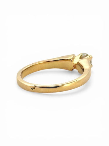 Bague 54 Solitaire - Bague en or jaune 18 carats et diamant 0,31 ct 58 Facettes Sb8