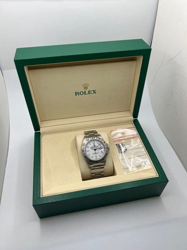 Montre Rolex Explorer II - Montre automatique acier cadran blanc réf. 16570 58 Facettes 1563
